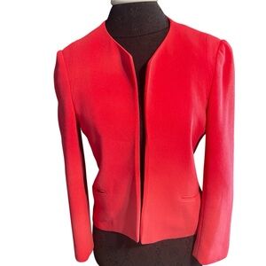 Wilfred Coral Crepe Open Jacket Blazer Size 6